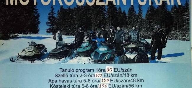 Gyimesek felfedezése motoros szánon
