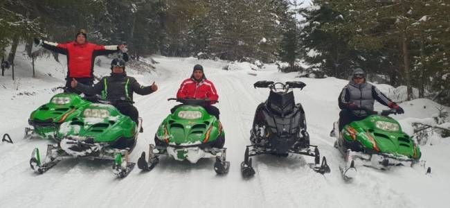 Gyimesek felfedezése motoros szánon