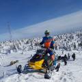 Motoros hószántúra a Hargitán