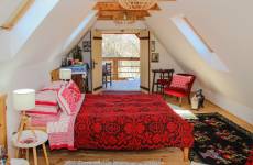 King Room - upstairs with a terrace overlooking the garden