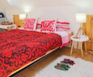 King Room - upstairs with a terrace overlooking the garden
